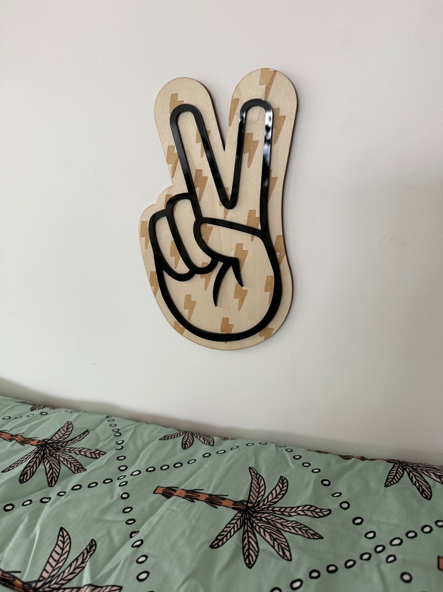 Lightning Peace Wall Art