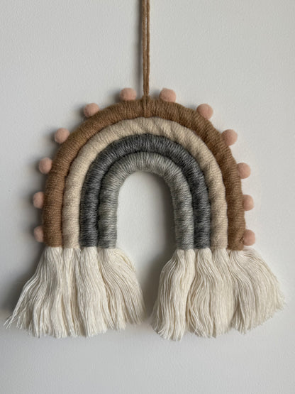 Earthy Tones Rainbow Wall Hanging