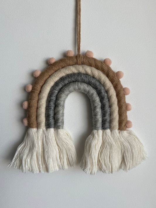 Earthy Tones Rainbow Wall Hanging