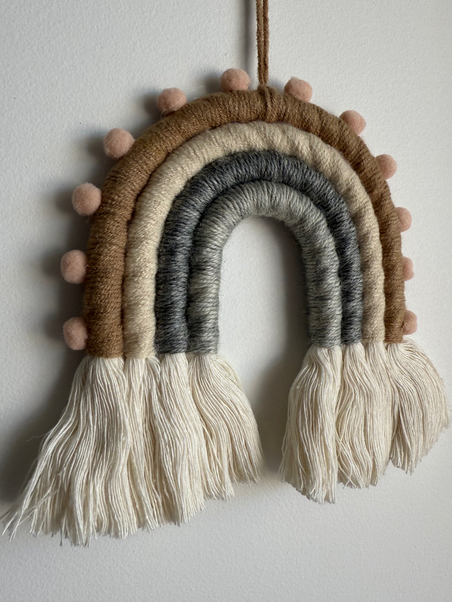 Earthy Tones Rainbow Wall Hanging