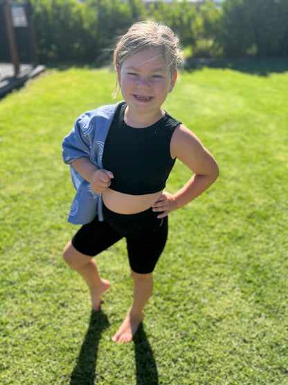 Kids “Chasing Rainbows” poncho towel