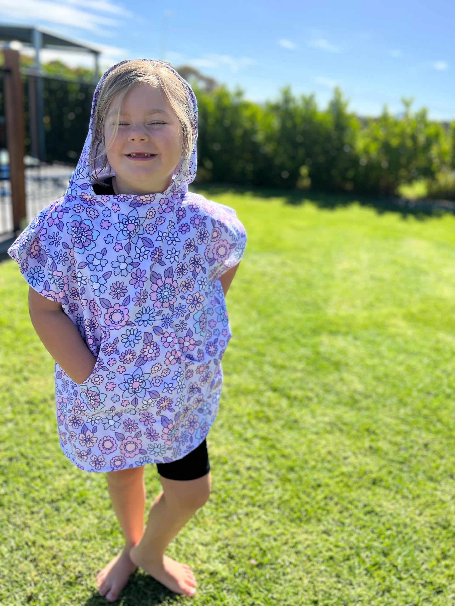 Kids “Ellora” Poncho towel