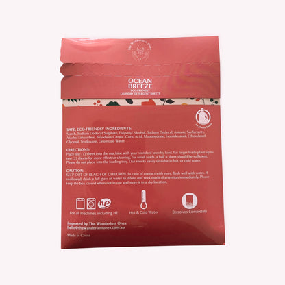 Eco-Friendly Laundry Detergent sheets