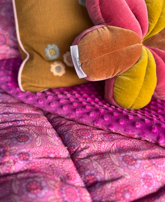 SALE — Bright Pink Bohemia - Main Bed - Mink